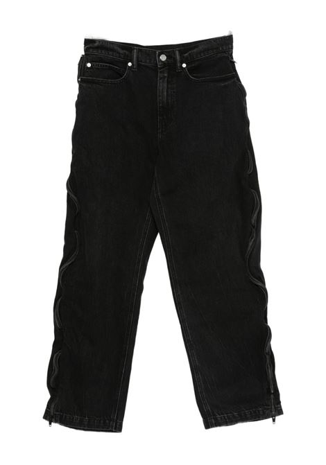 Black zip-detail jeans Alexander Wang - women ALEXANDER WANG | 4DC3254881020A